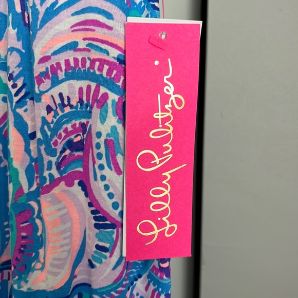 Lilly Pulitzer Pink Blue Treena Maxi Dress, NWT - Picture 5 of 7